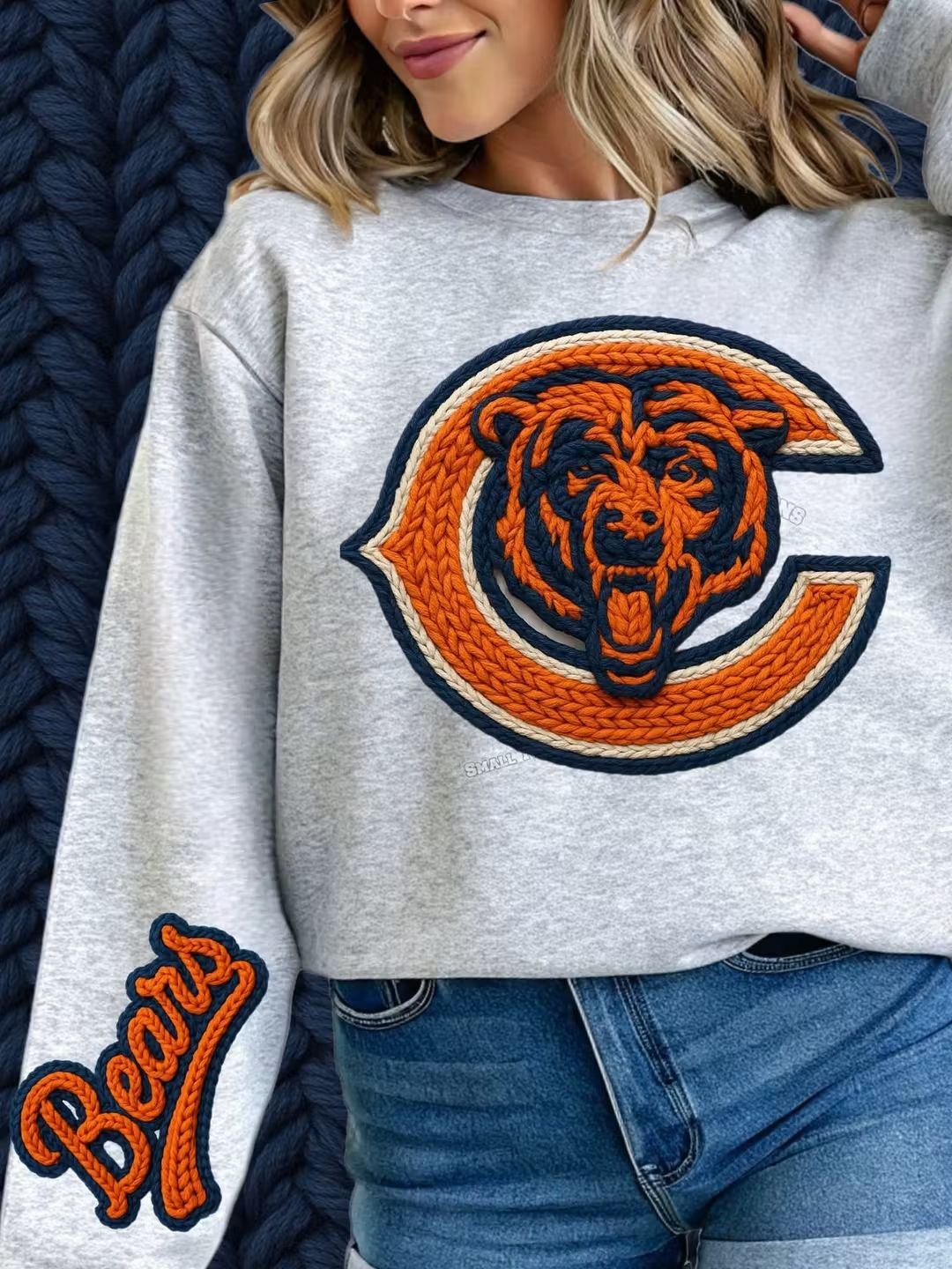 Bears crochet yarn - DTF TRANSFER (STD740)