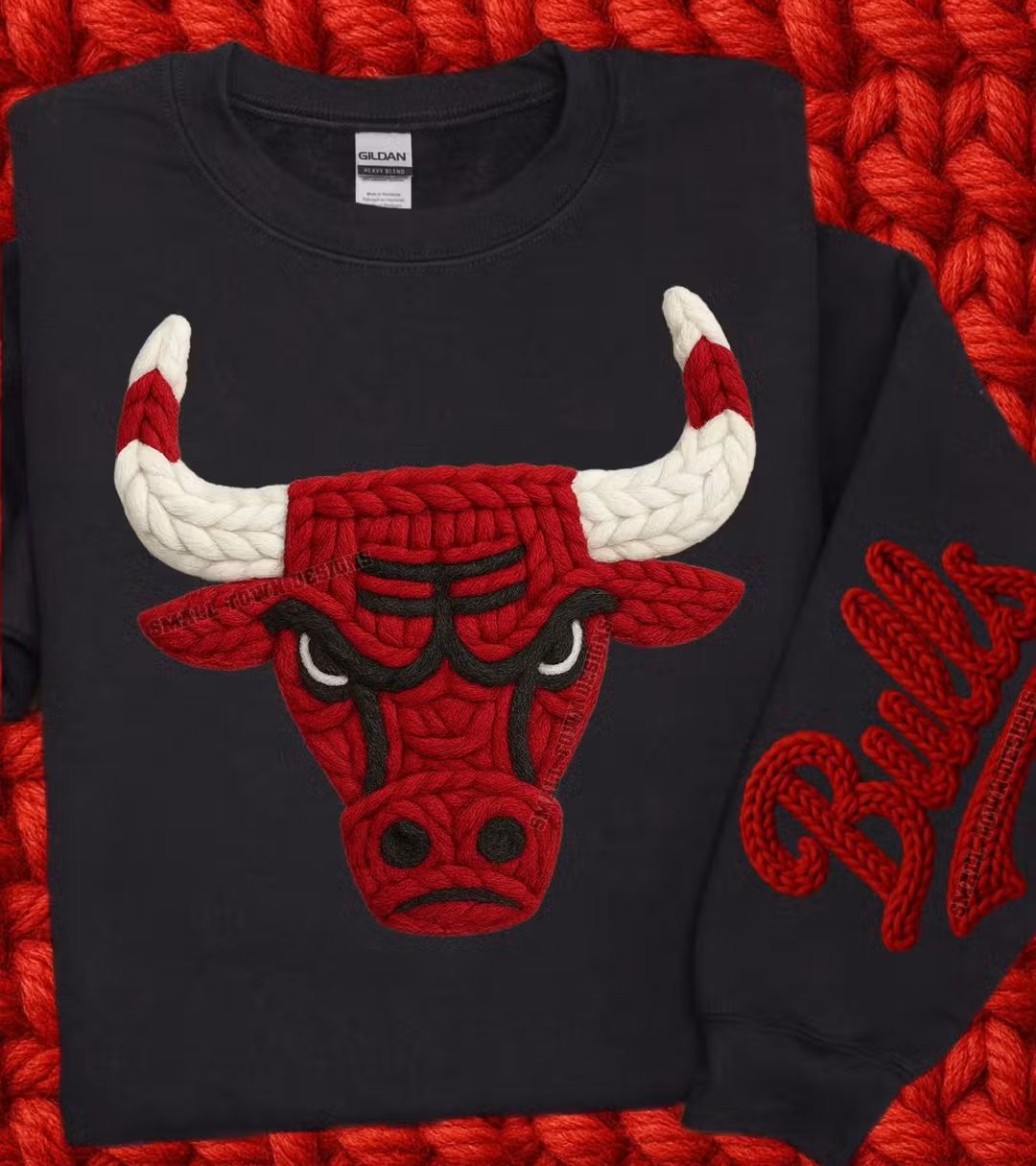 Bulls crochet yarn - DTF TRANSFER (STD740)