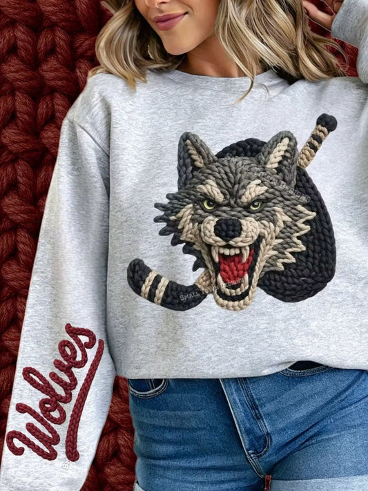 Wolves crochet yarn - DTF TRANSFER (STD740)