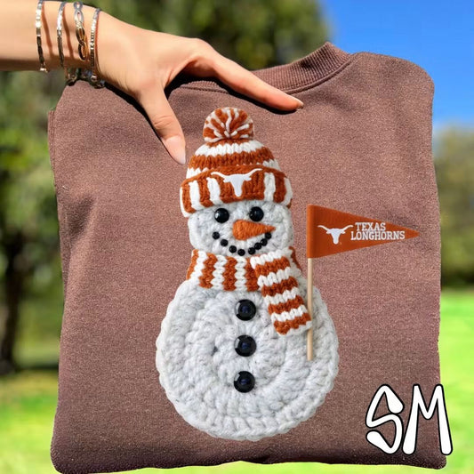 Longhorns ; snowman - DTF TRANSFER (SYM)