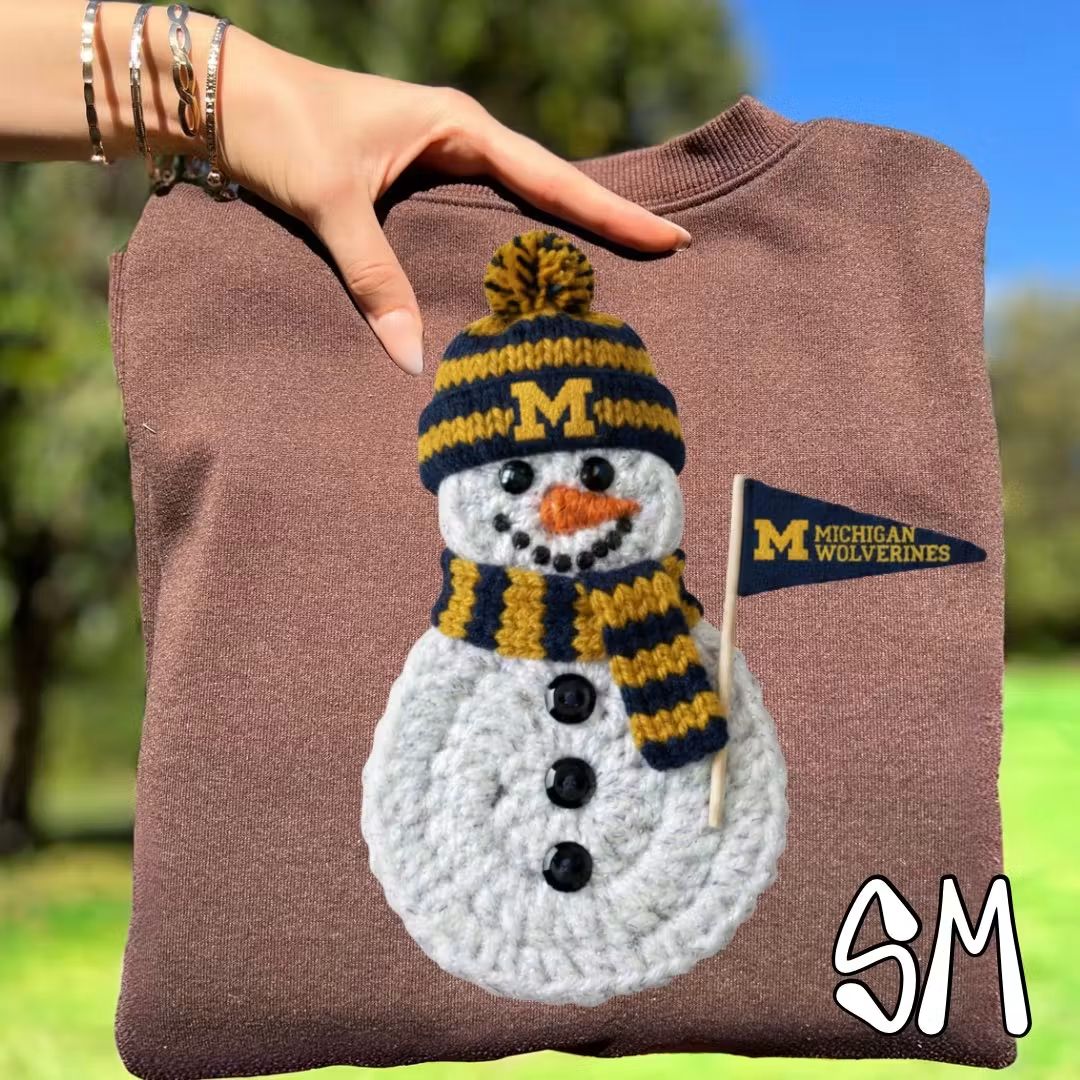 Wolverines ; snowman - DTF TRANSFER (SYM)