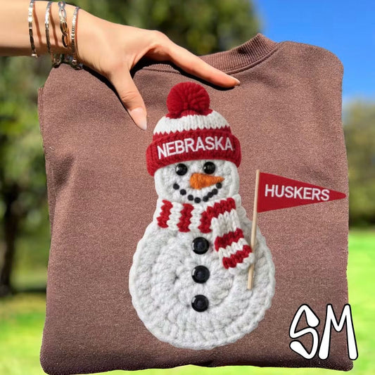 Huskers ; snowman - DTF TRANSFER (SYM)