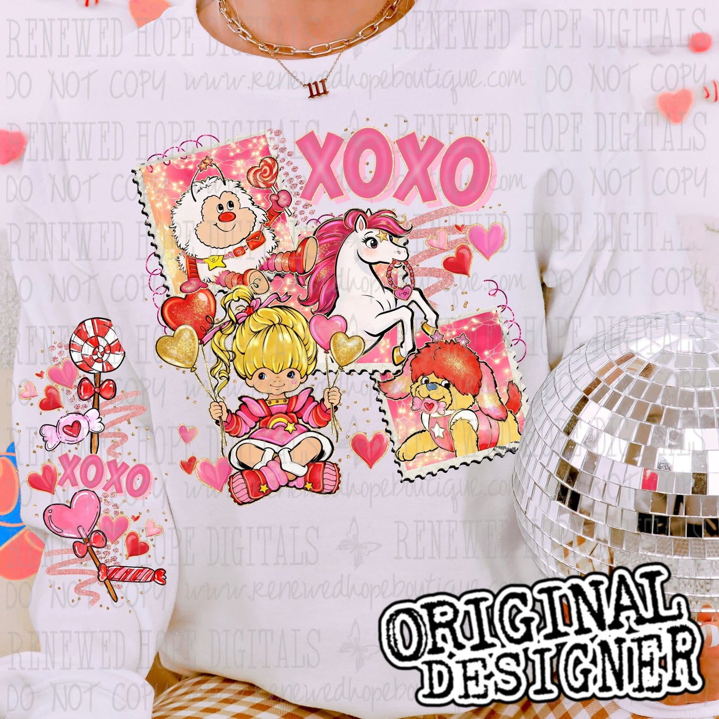 Rainbow XOXO Valentine's - DTF TRANSFER (RHD)