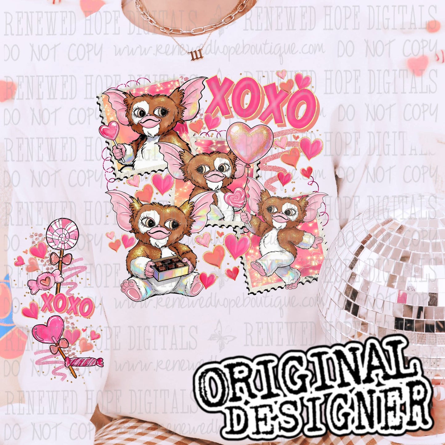 Gremlins XOXO Valentine's - DTF TRANSFER (RHD)