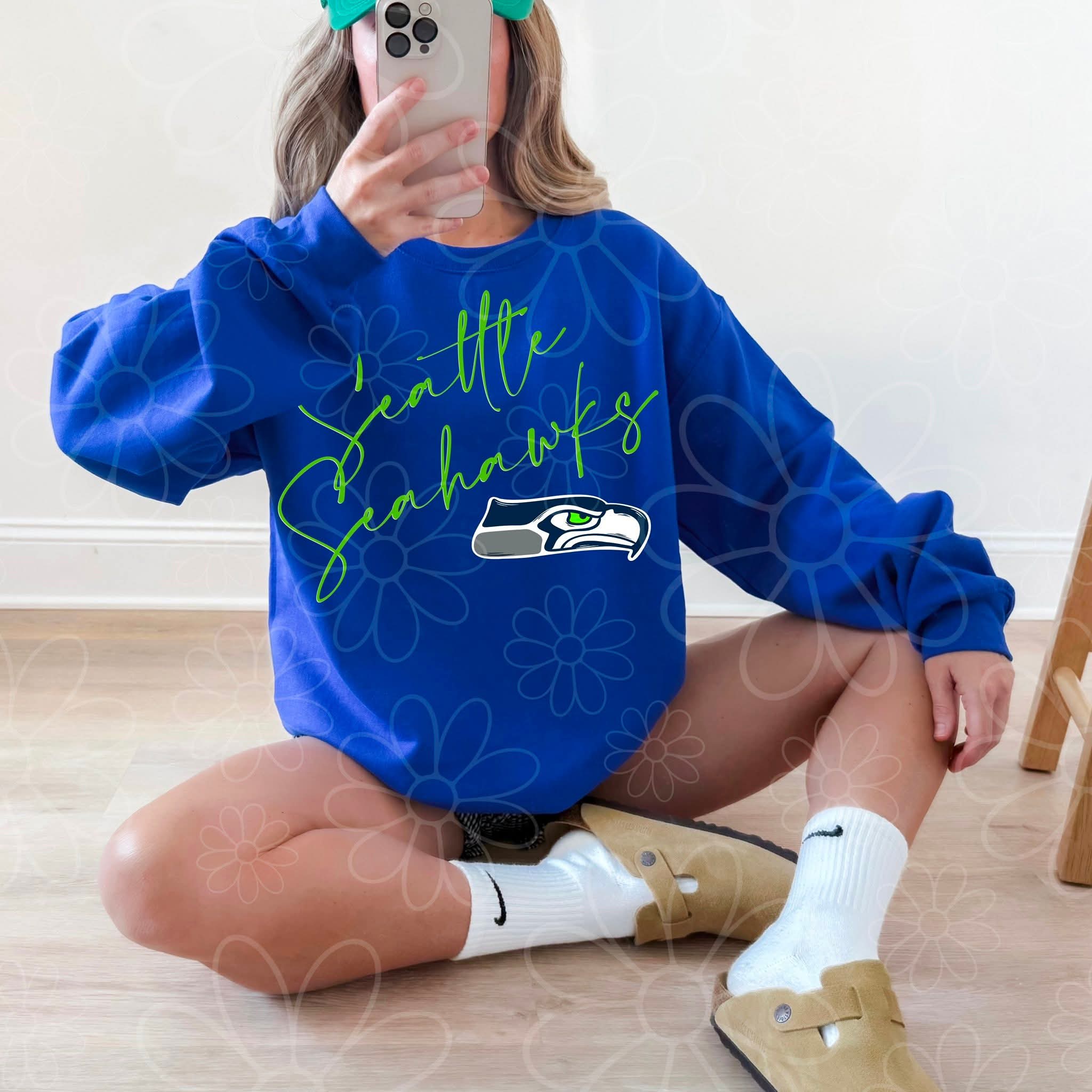 Cursive Seahawks - DTF TRANSFER (MMD) – WickedRebelSouls