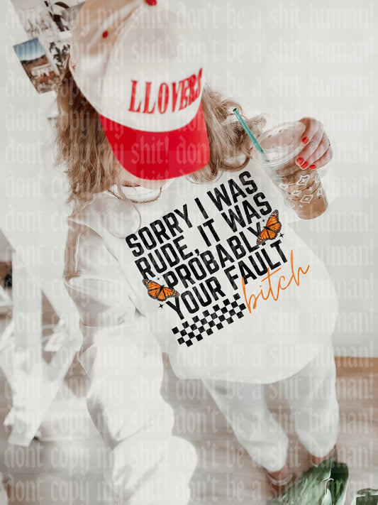 Sorry I was rude nsfw - DTF TRANSFER (UMC J26)