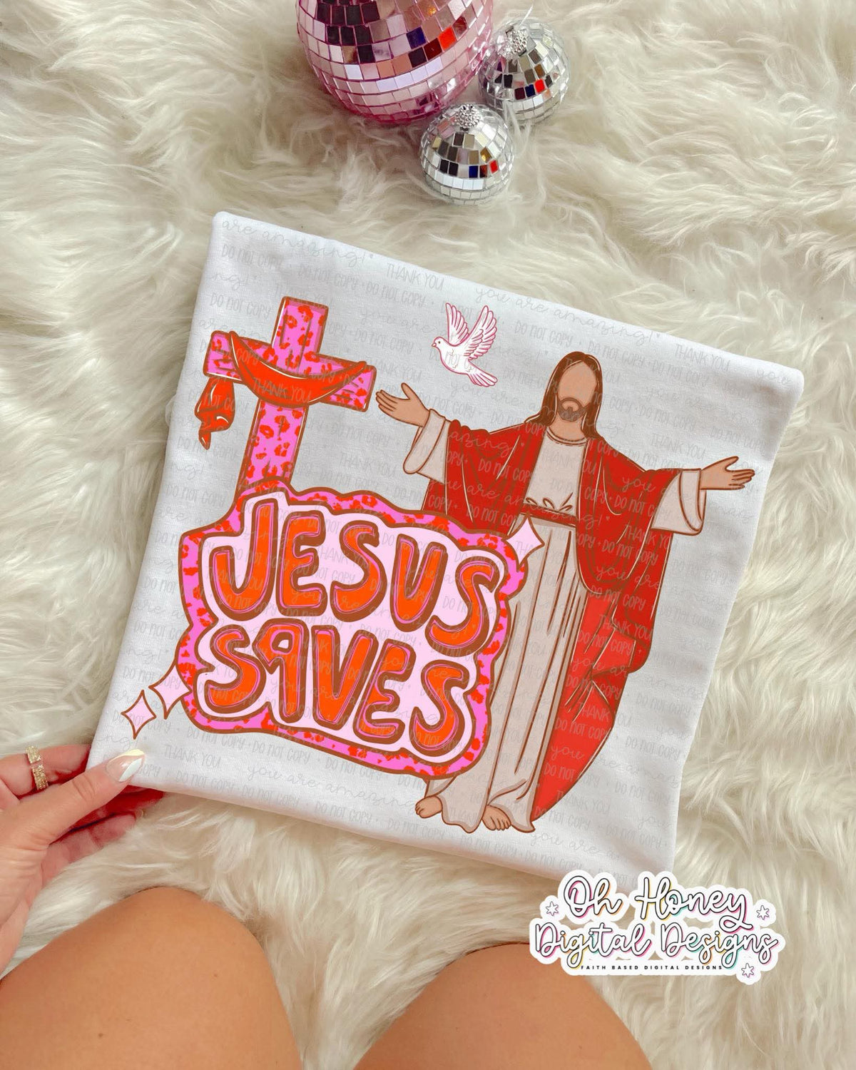 Jesus Saves - DTF TRANSFER