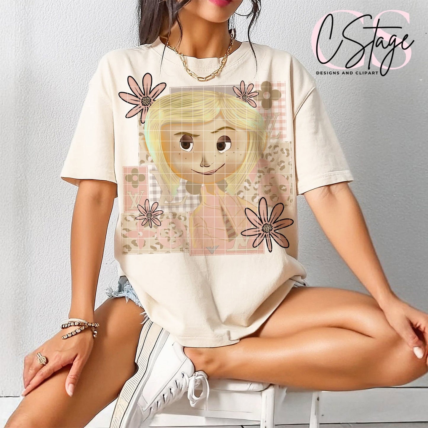 Cora cheetah boho patchwork - DTF TRANSFER (CSD)