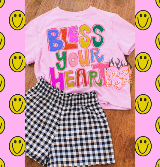 Bless Your Heart - DTF TRANSFER (SAVED)