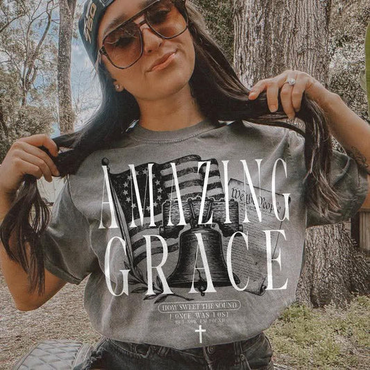 Amazing grace white - DTF TRANSFER