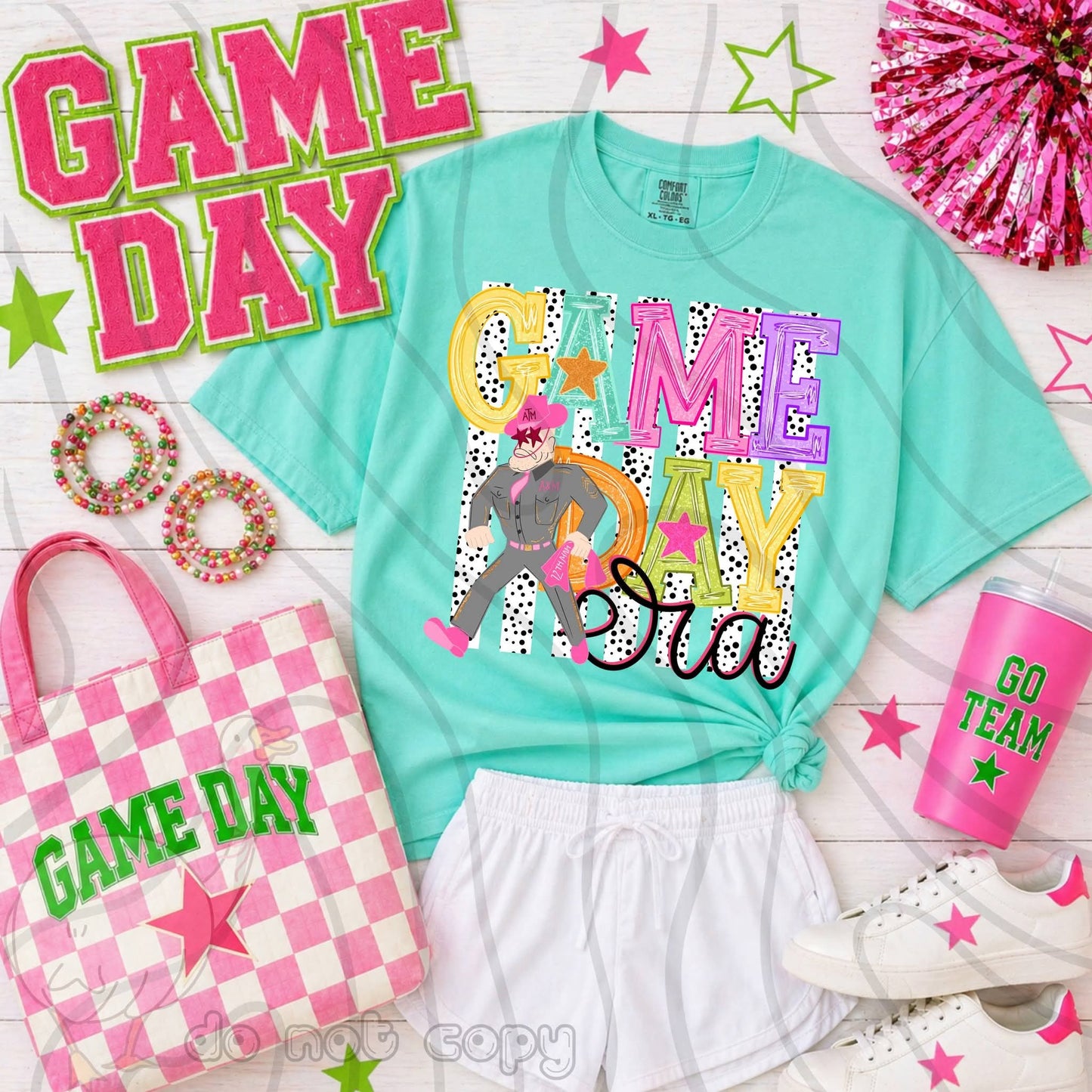 Texas A&M Game Day preppy - DTF TRANSFER (DKDBK)