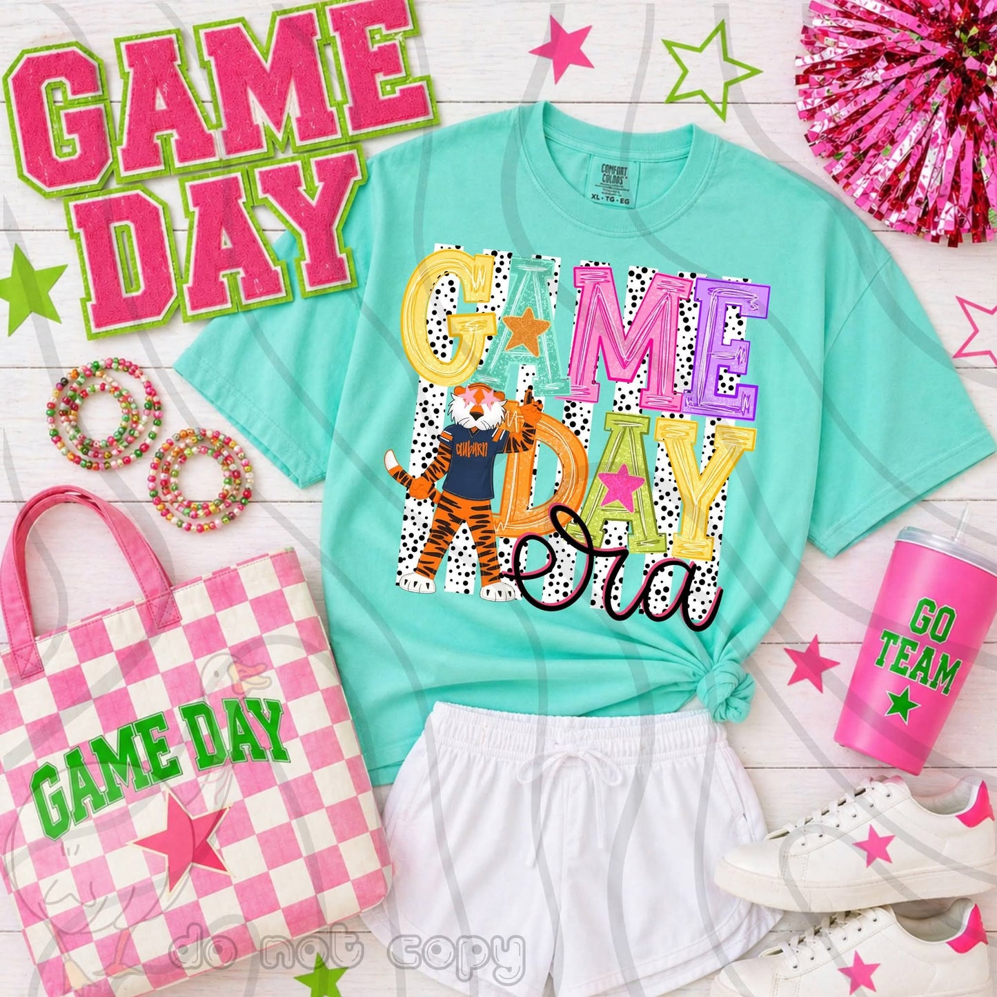 A Tigers Game Day preppy - DTF TRANSFER (DKDBK)
