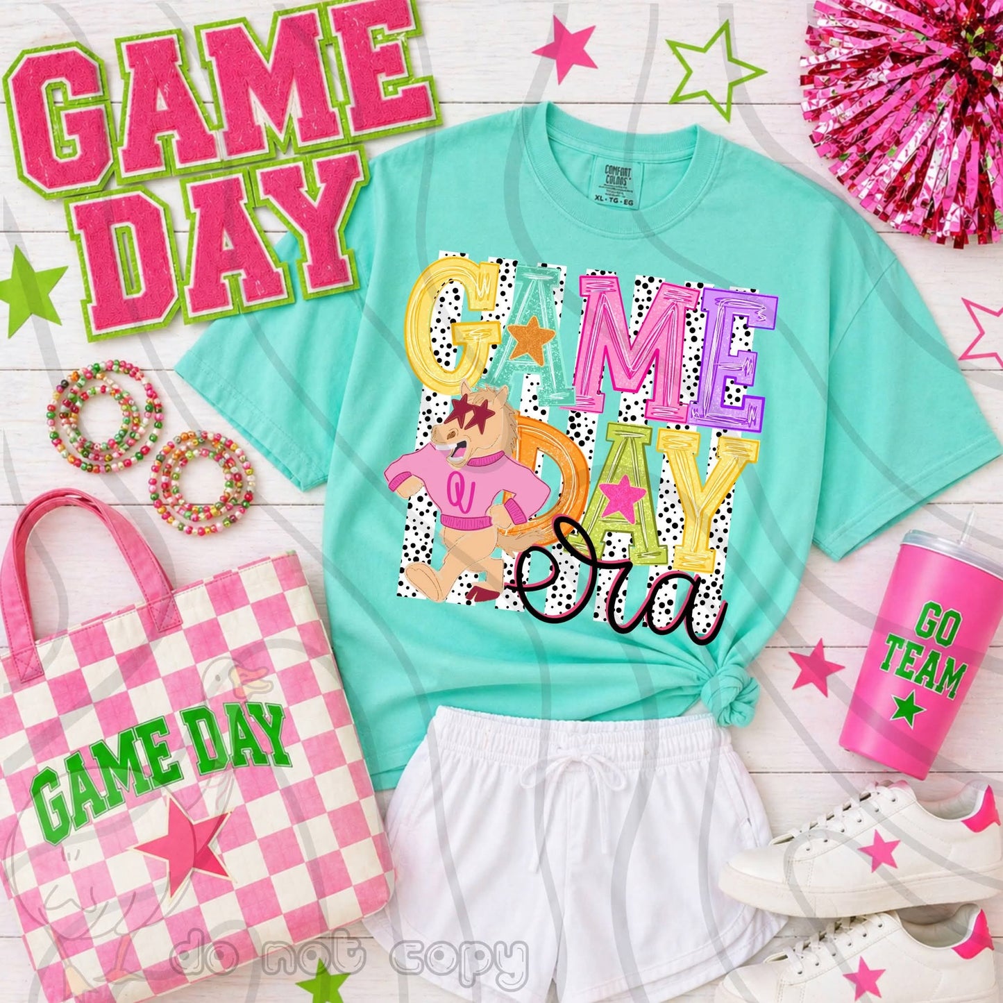 Sooners Game Day preppy - DTF TRANSFER (DKDBK)