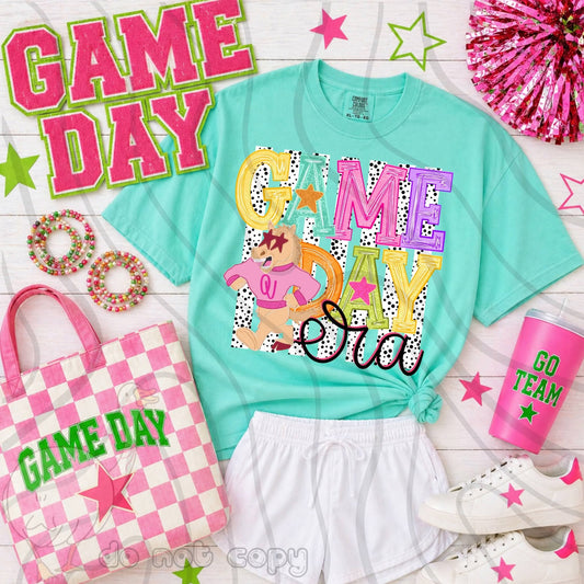 Sooners Game Day preppy - DTF TRANSFER (DKDBK)