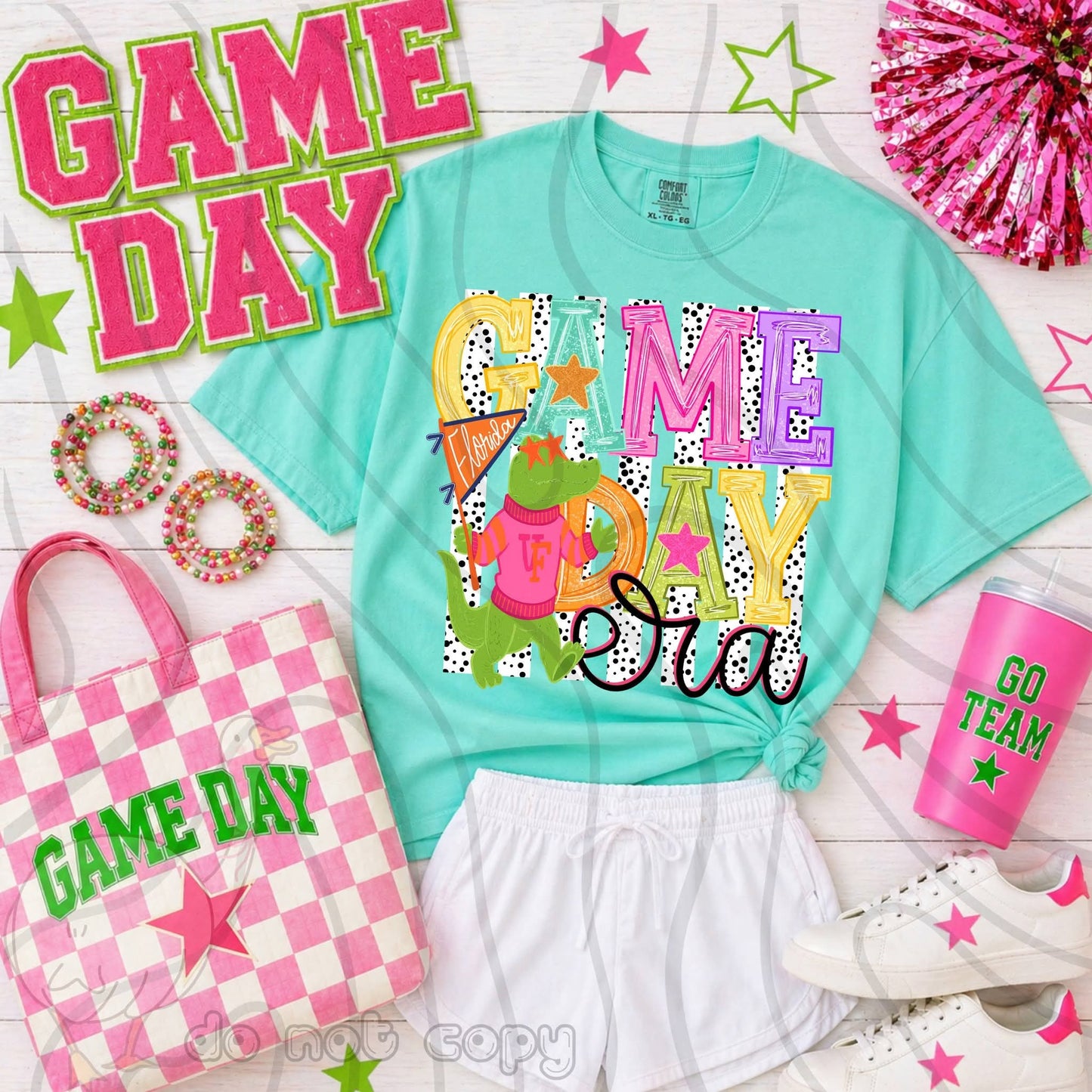 Gators Game Day preppy - DTF TRANSFER (DKDBK)