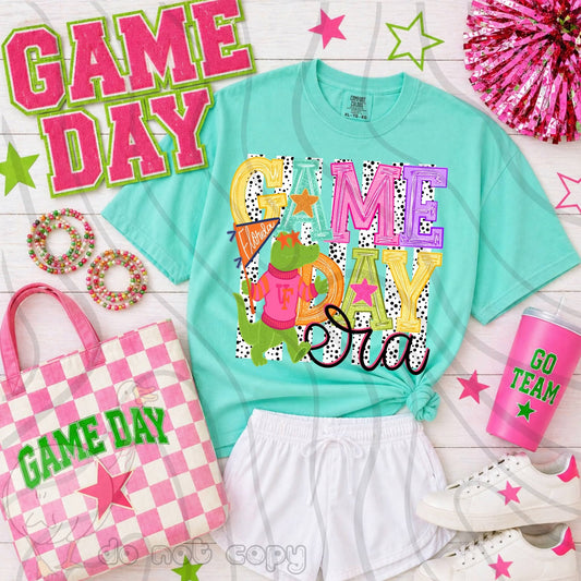 Gators Game Day preppy - DTF TRANSFER (DKDBK)