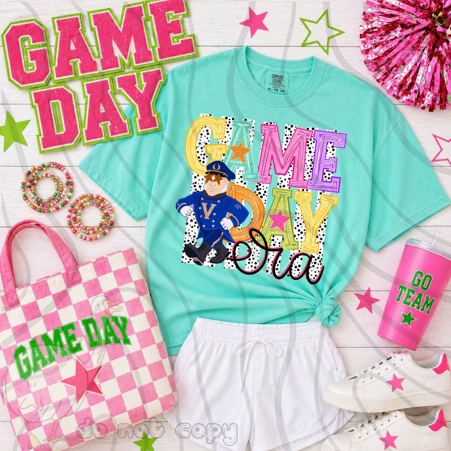 V Commodores Game Day preppy - DTF TRANSFER (DKDBK)
