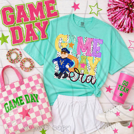 V Commodores Game Day preppy - DTF TRANSFER (DKDBK)