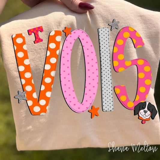 Vols girly dots - DTF TRANSFER (SYM)