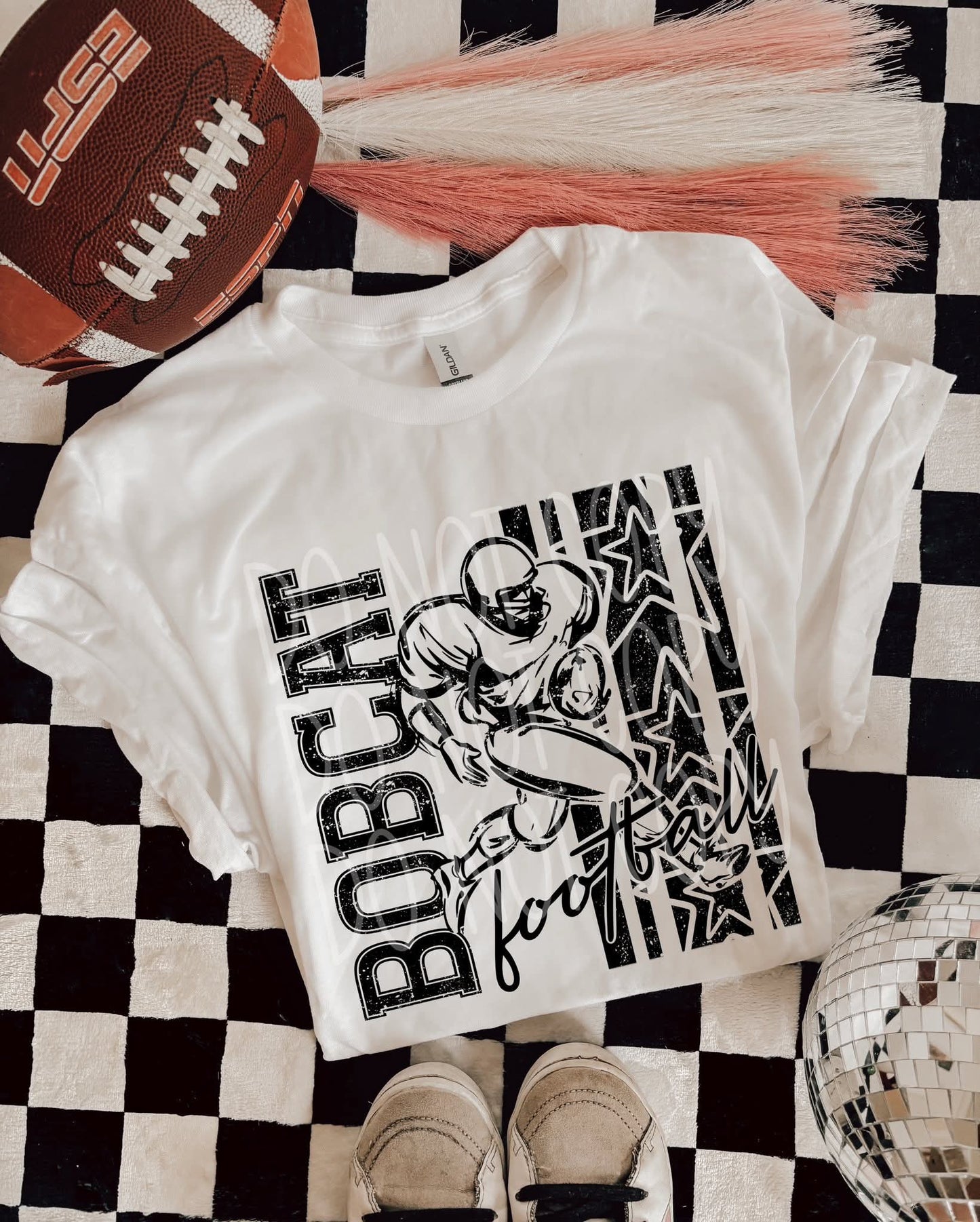 Football black stars & stripes player (CHOOSE YOUR TEAM!) - DTF TRANSFER (PHDC)