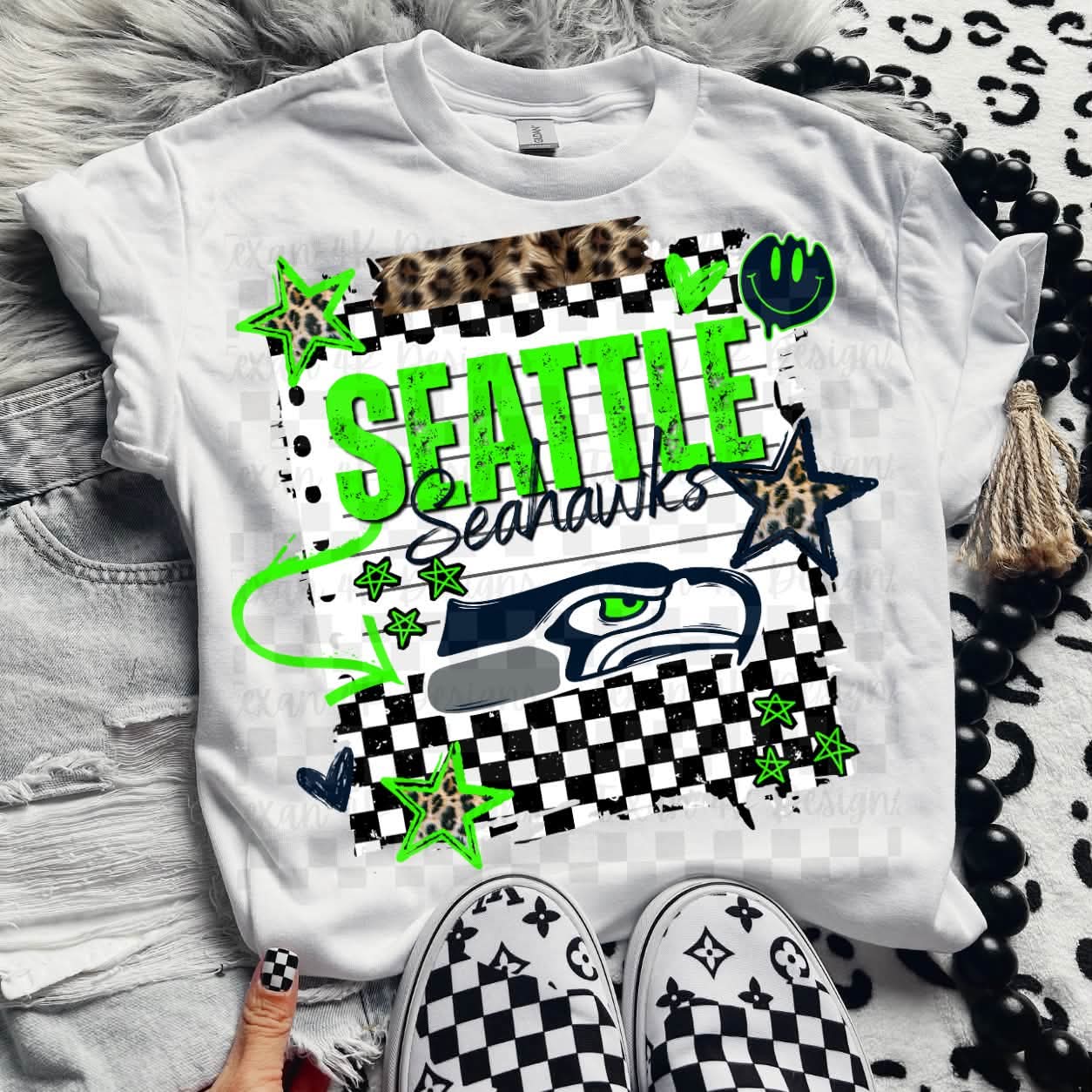 Football doodles (CHOOSE YOUR TEAM!) - DTF TRANSFER (T4KD)