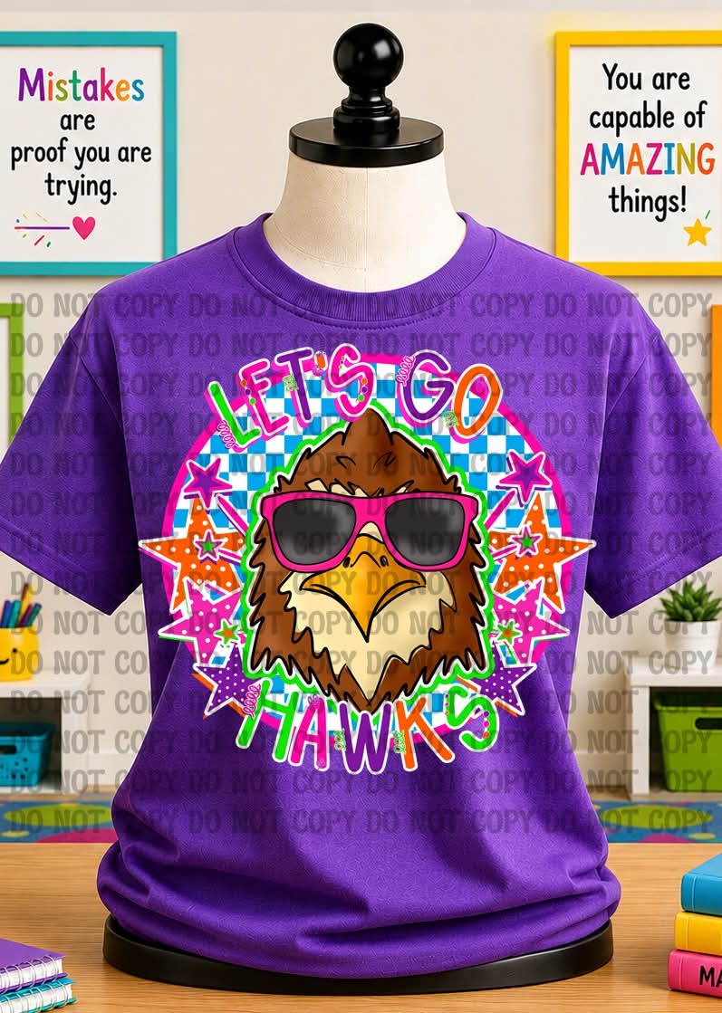 LETS GO mascots football (CHOOSE YOUR TEAM!) - DTF TRANSFER (BT)