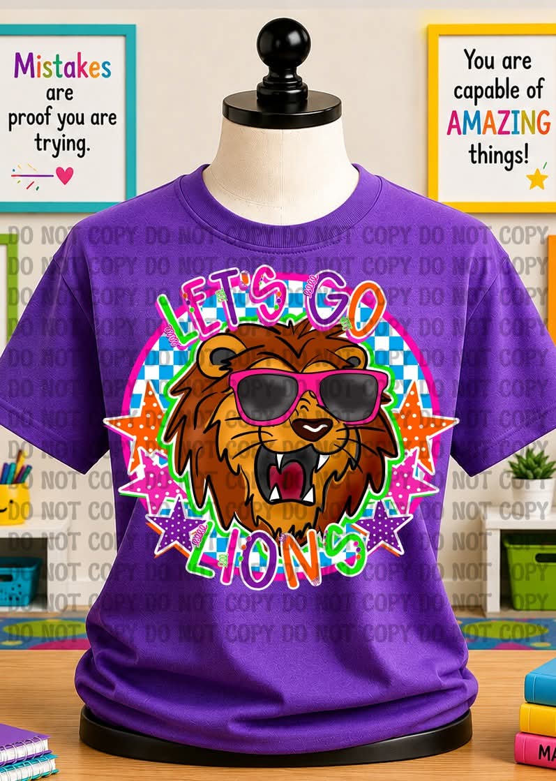 LETS GO mascots football (CHOOSE YOUR TEAM!) - DTF TRANSFER (BT)