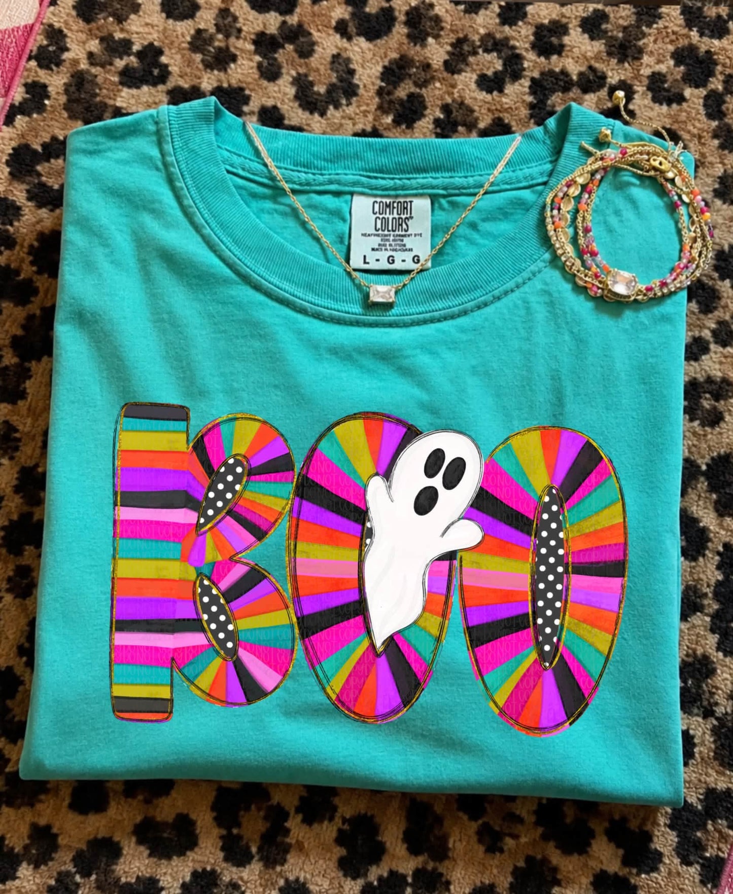 Boo ghost stripes - DTF TRANSFER (AJD)
