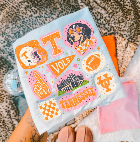 Vols football doodles - DTF TRANSFER (SYM S26)