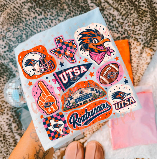Roadrunners football doodles - DTF TRANSFER (SYM S26)
