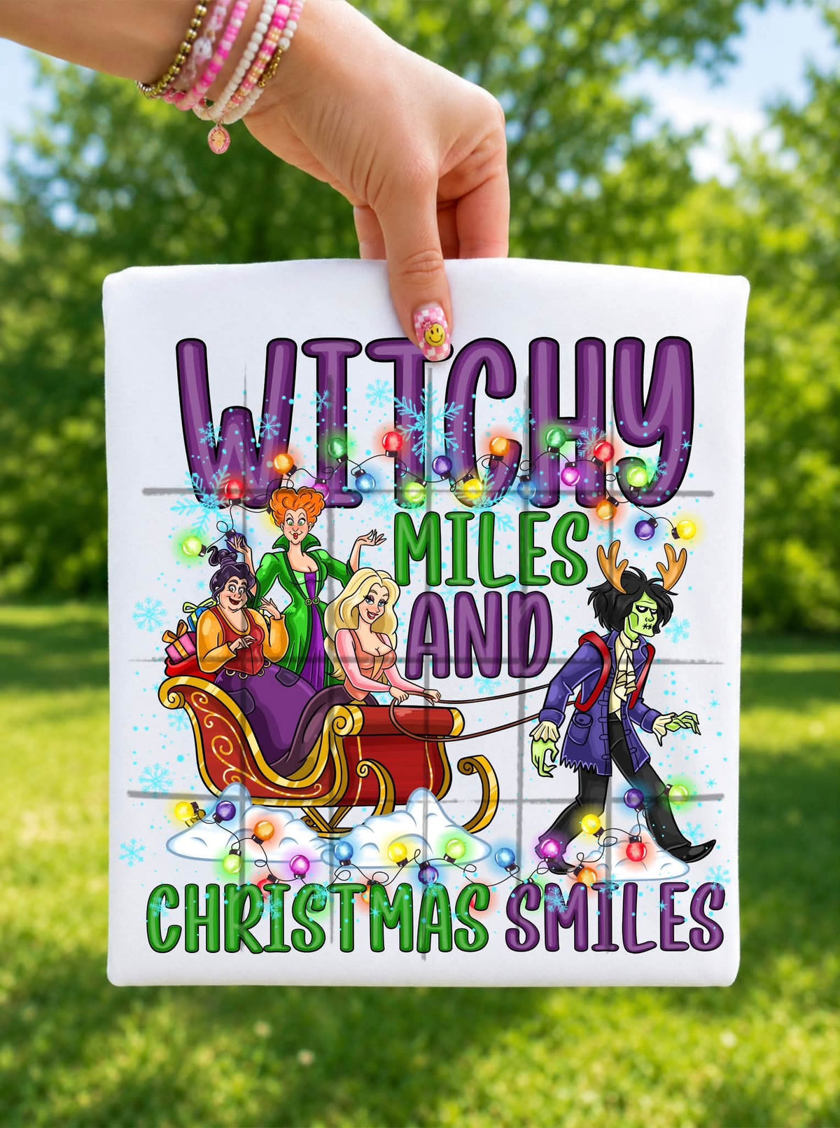 Witchy Christmas Smiles - DTF TRANSFER (TDC)