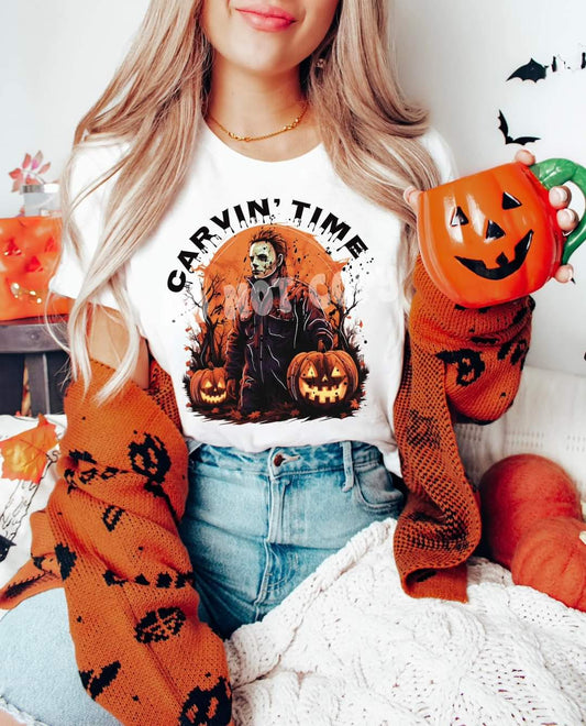 Carvin Time ORANGE - DTF TRANSFER ONLY (RTD)