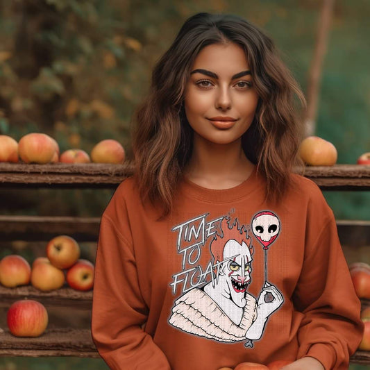 Time to float Balloon - DTF TRANSFER ONLY DHALLOWEEN