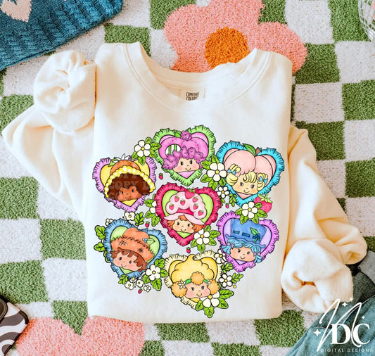 Strawberry Hearts-DTF TRANSFER (NDC)