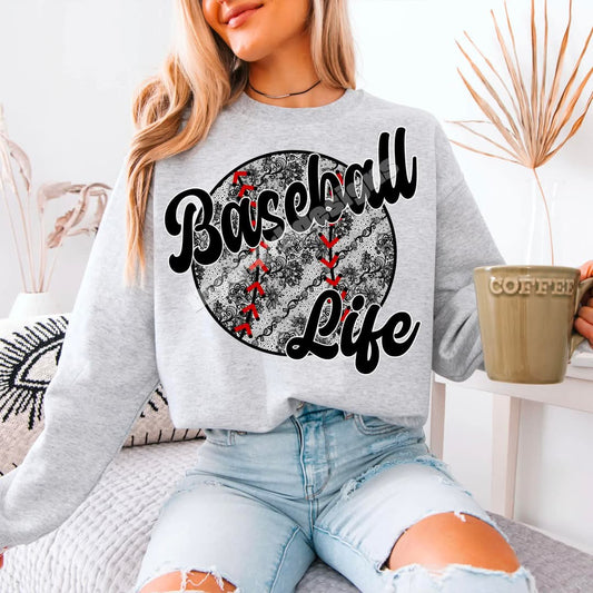 Lace baseball life - DTF TRANSFER (MMD/F25)