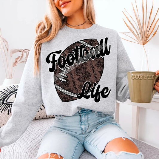 Lace football life - DTF TRANSFER (MMD/F25)