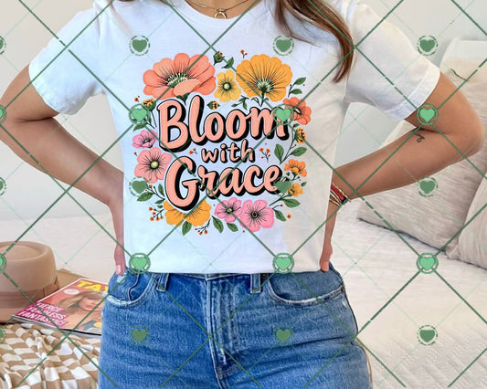 Bloom with grace-DTF TRANSFER (BYD)