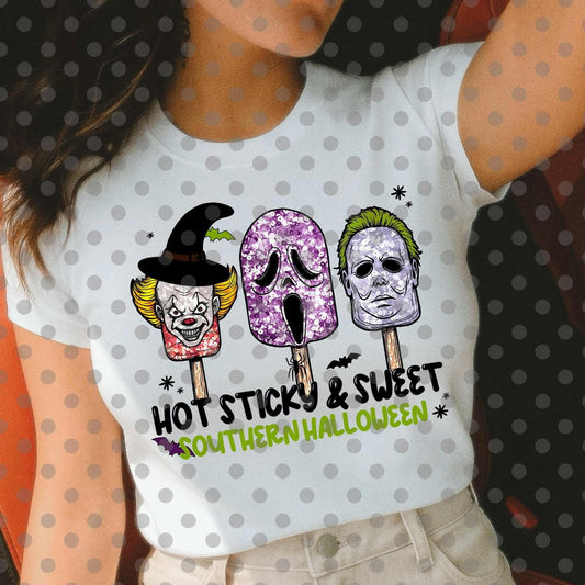 Hot sticky & sweet- DTF TRANSFER (Spooky & Sparkly Collab)