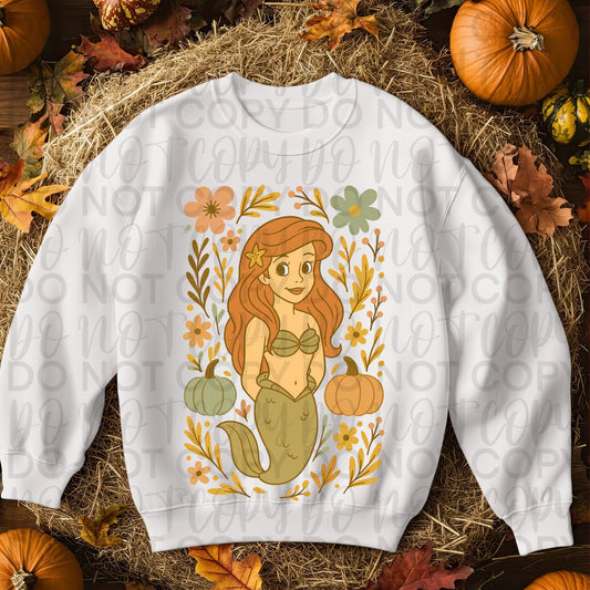 Mermaid Princess Fall Collage - DTF TRANSFER (SSDa AUG25)