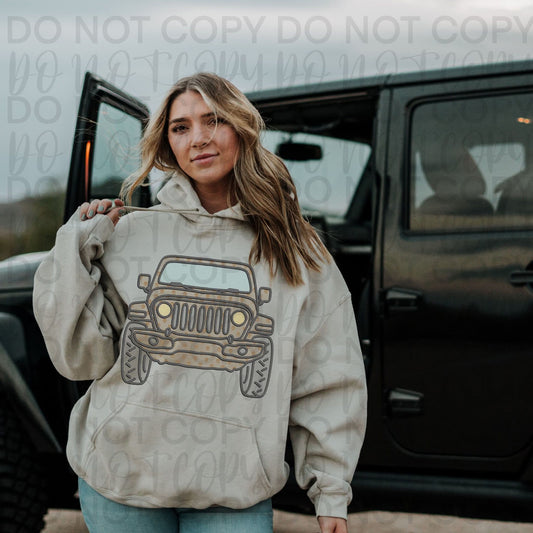 Desert Faux Lace J🛻- DTF TRANSFER (SSDa AUG25)