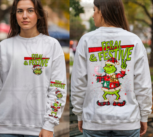 Feral and festive grouch - DTF TRANSFER (HWD NOV25)