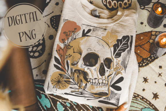 Boho floral skellie - DTF TRANSFER (CFD)