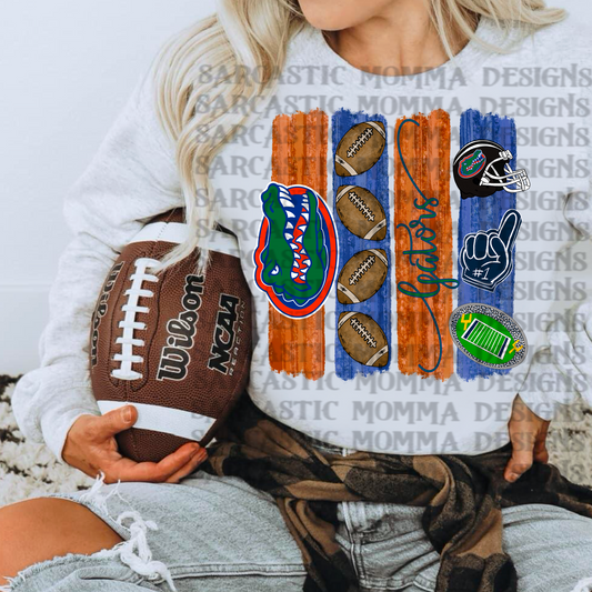 Gators brushstroke - DTF TRANSFER (SMD)