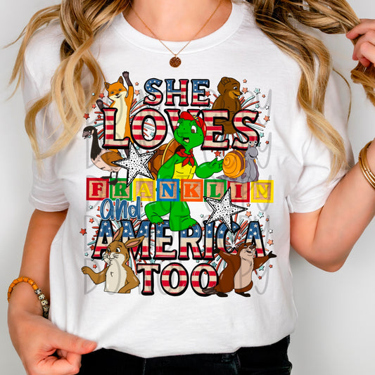 She loves Franklin - DTF TRANSFER (Blast from the past Collab)