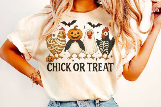 Chick or treat chickens - DTF TRANSFER (CFD)
