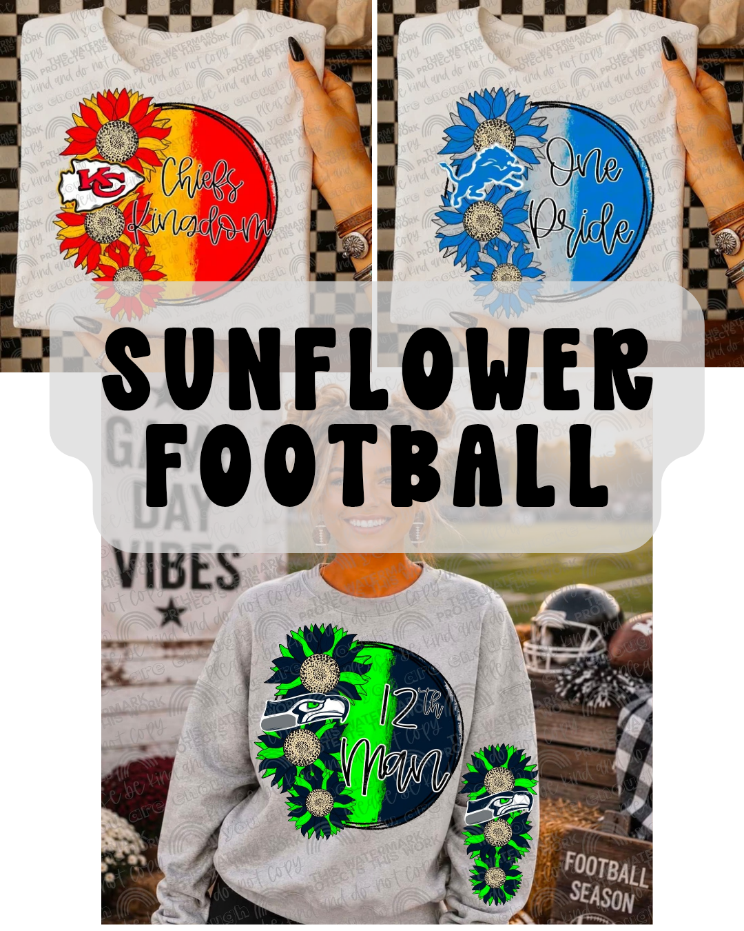 SUNFLOWER FOOTBALL team spirit football (CHOOSE YOUR TEAM!) - DTF TRANSFER (SMDD)