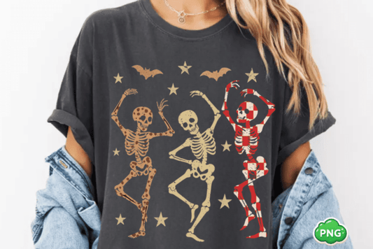 Dancing skellies - DTF TRANSFER (CFD)