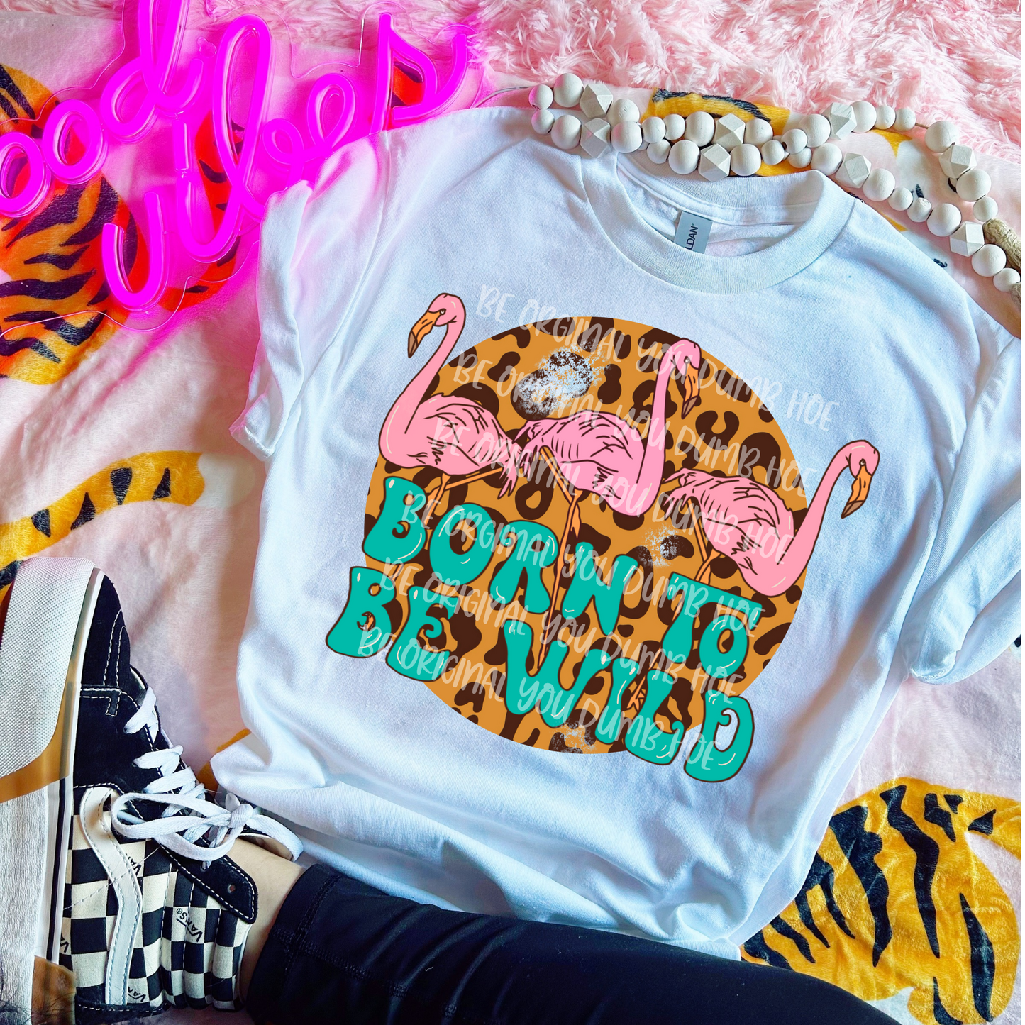 Born to be flamingo - DTF TRANSFER (Get Wild Collab)