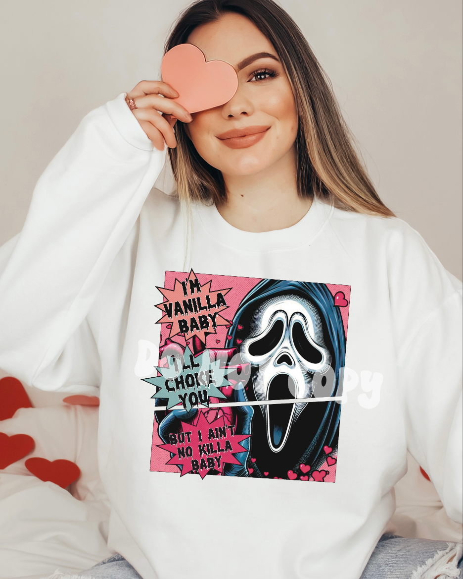I'm vanilla baby ghostface - DTF TRANSFER (RTD)