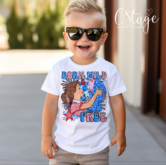 Born wild & free - DTF TRANSFER (Blast from the past Collab)